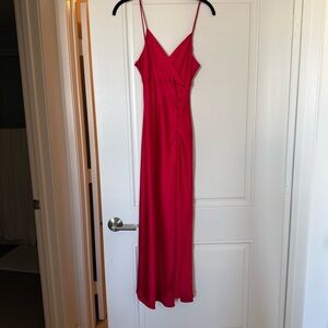 Zara Elegant Red Maxi Dress